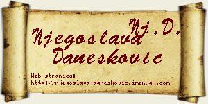 Njegoslava Danesković vizit kartica